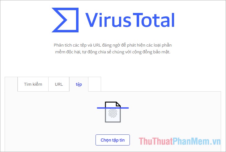 Trang web VirusTotal