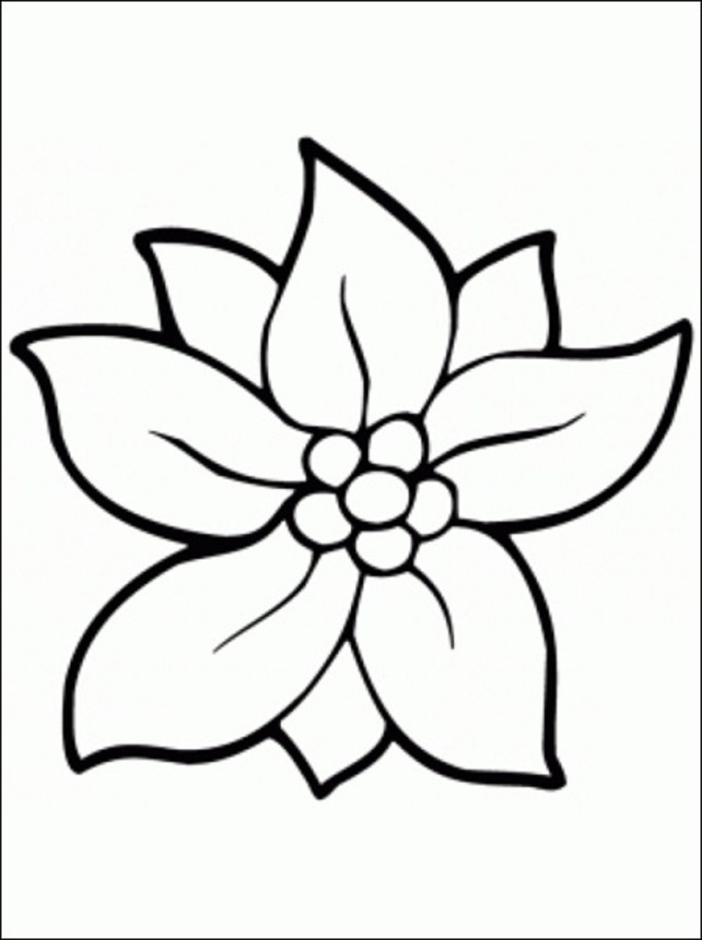 Tranh tô màu đơn giản nhất về hoa