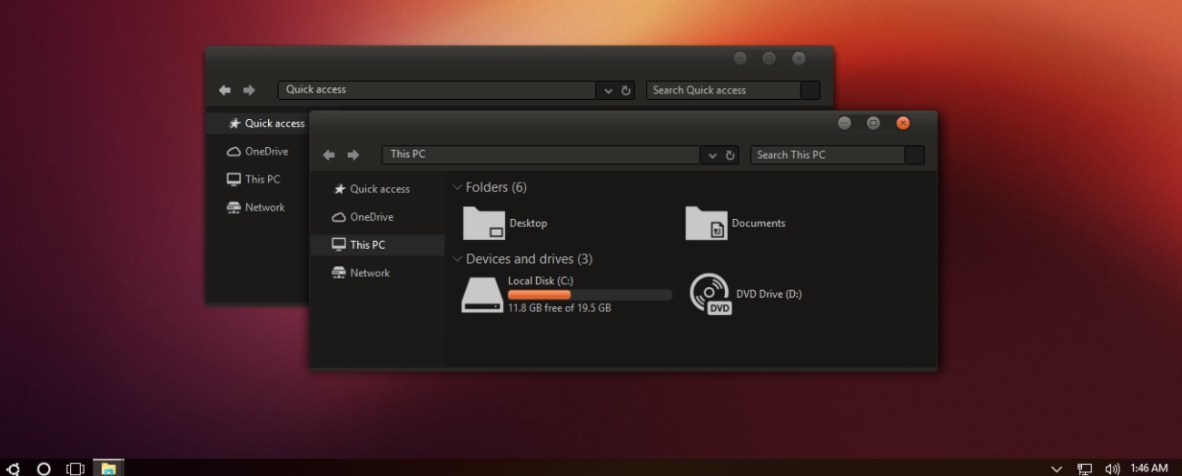 Ubuntu Dark Theme